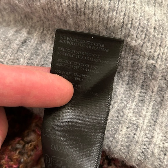 Urban Outfitters Quarter Zip Grey Dogs Print Sweater size M - Picture 11 of 11